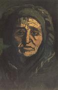 Vincent Van Gogh Head of a Peasant Woman with Dard Cap (nn014) USA oil painting reproduction